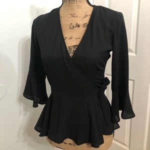 Candie’s - Chiffon Tie Wrap Blouse